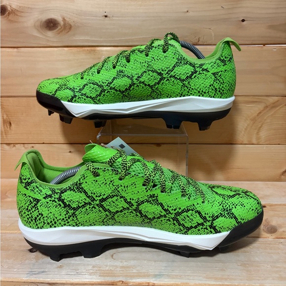 New Adidas Adizero Baseball Cleats Electric 2 Green Mamba JR7821 - Mens - Picture 2 of 8